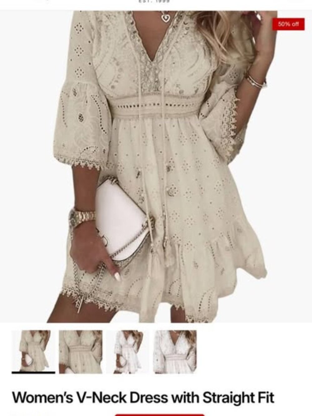 Wilfred Smith Women's V-Neck Dress (Size Small)